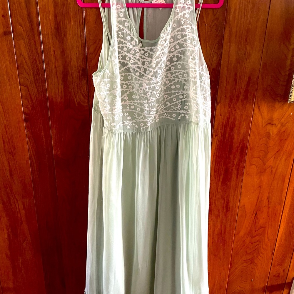 Sundance sheer dress, 100% silk, size X-LARGE